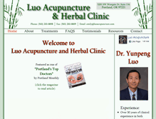 Tablet Screenshot of luoacupuncture.com